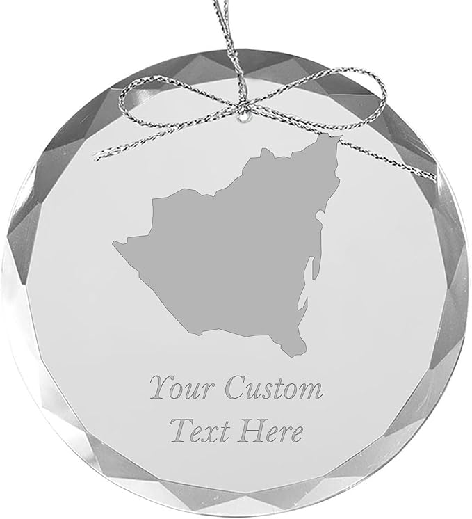 Nicaragua, Personalized Travel Christmas Ornament – Customized Engraved Glass Keepsake - Custom Family Trip & Vacation, 2024, 2025, 2026, 2027 & Name – Destination Xmas Holiday Ornament