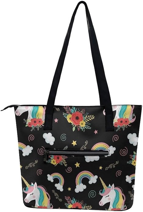 Fashion Leather Tote Bag Travel Work Daily Essentials Handbag Unisex Handbag