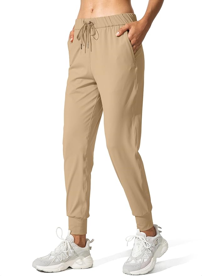 SANTINY Women's Joggers Pants Pockets Drawstring Running Sweatpants for Women Lounge Workout Jogging