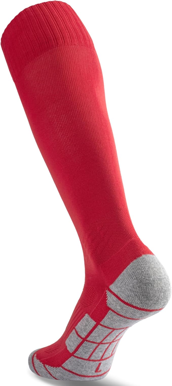 CWVLC Soccer Socks (1/3/5 pairs) Team Sport Knee High Socks for Adult Youth Kids