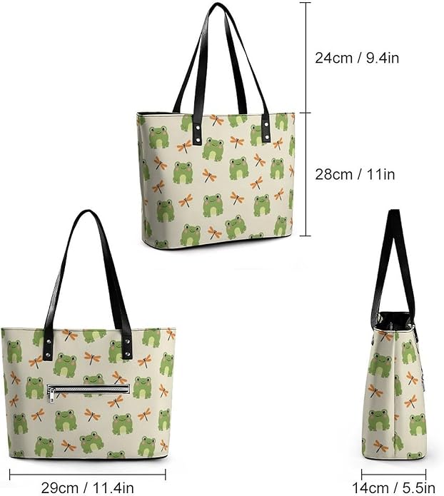 Fashion Leather Tote Bag Travel Work Daily Essentials Handbag Unisex Handbag