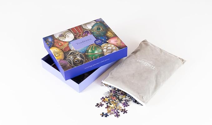 MOSAIC PUZZLES Jewel Egg Splendor Puzzles for Adults - Premium Jigsaw Puzzles, 1000 Pieces