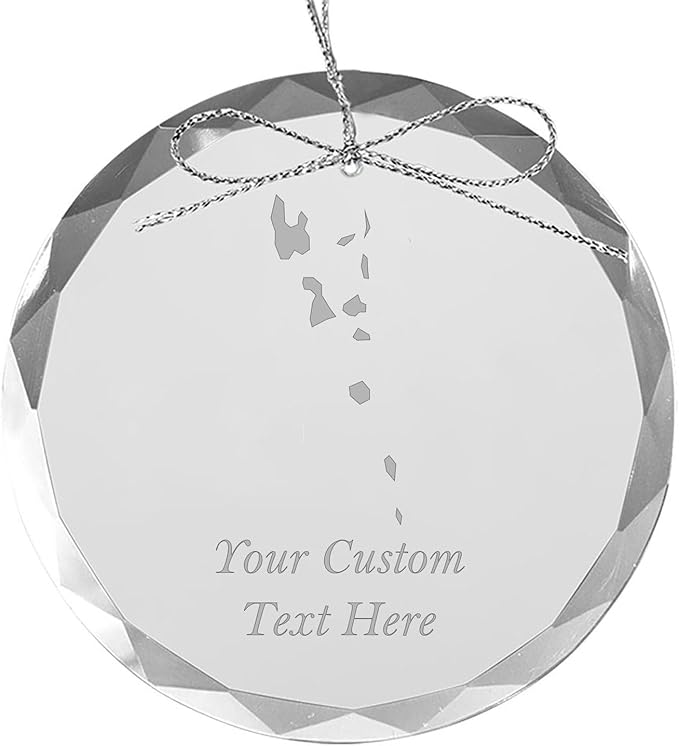 Vanuatu, Personalized Travel Christmas Ornament – Customized Engraved Glass Keepsake - Custom Family Trip & Vacation, 2024, 2025, 2026, 2027 & Name – Destination Xmas Holiday Ornament