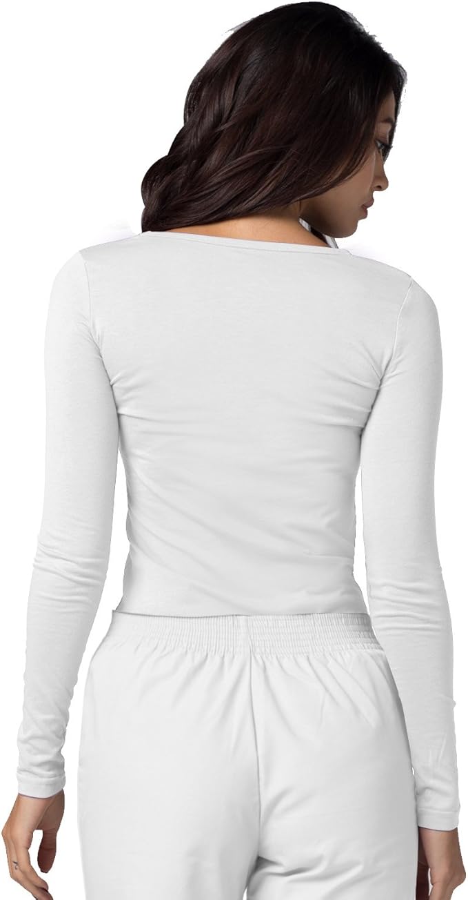 Adar Underscrubs for Women 3 Pack - Long Sleeve Underscrub Comfort Tee