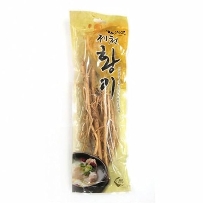 GAGOPADried Astragalus Root – 100% Korean Jecheon Hwanggi, Premium Quality, Perfect for Tea, Soup, and Herbal Infusions, 100g