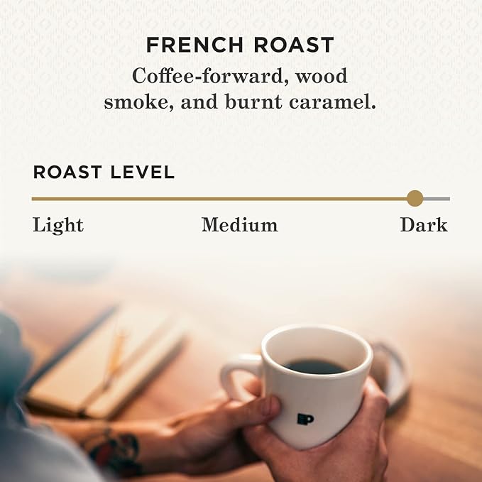 Peet's Coffee, Dark Roast K-Cup Pods for Keurig Brewers - French Roast 96 Count (4 Boxes of 24 K-Cup Pods)