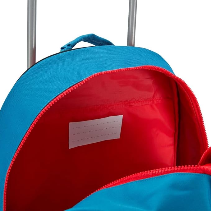 Disney Store Official Spider-Man Rolling Backpack - Kids Backpack with Embroidered Accents, Adjustable Straps, Zip Compartments & Mesh Pockets, Screen Art Featuring Spiderman