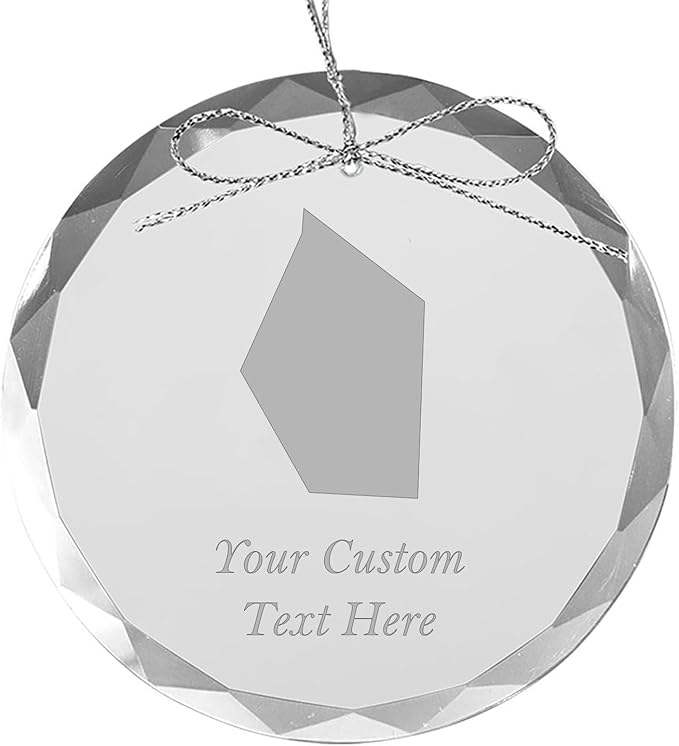 Liechtenstein, Personalized Travel Christmas Ornament – Customized Engraved Glass Keepsake - Custom Family Trip & Vacation, 2024, 2025, 2026, 2027 & Name – Destination Xmas Holiday Ornament