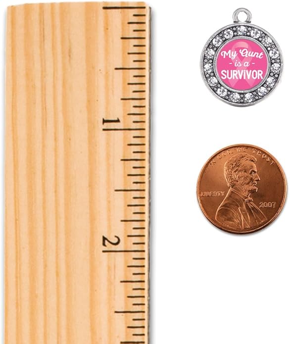 Inspired Silver - Silver Circle Charm French Hook Drop Earrings with Cubic Zirconia Jewelry
