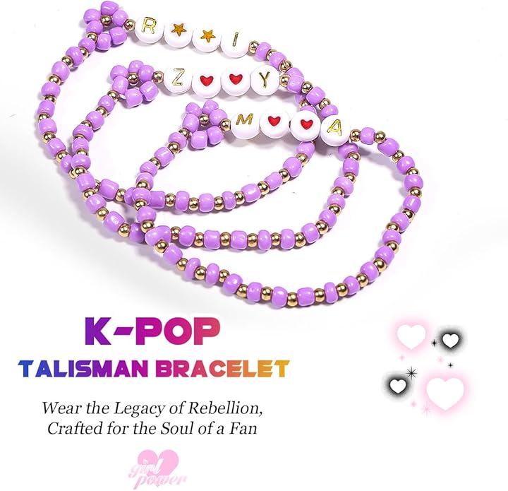 AICase for Korea-Pop Merch Toys Gifts Doll Cosplay Outfit Costume 5 Pcs Stackable Stretch Friendship Beaded K_Pop Bracelets Merchandise Jewelry Gifts for Fans Women Christmas Stocking