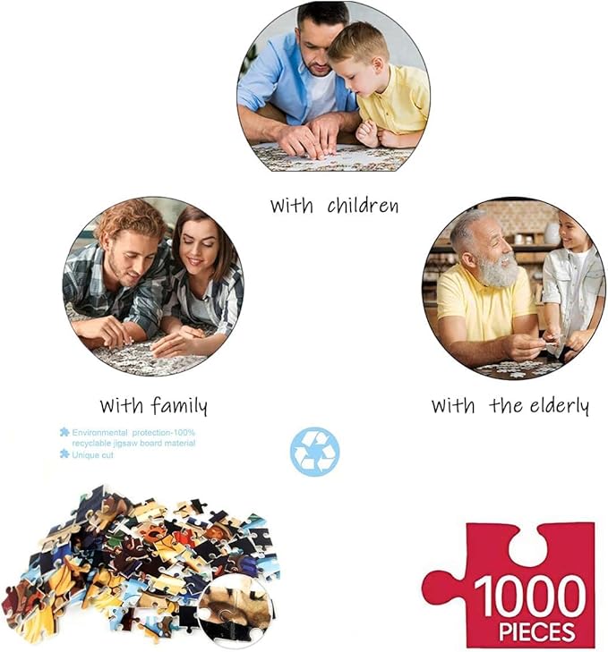 Jigsaw Puzzles for Adults 1000 Pieces, Zodiac Horoscope Challenging Decorative Round Puzzle, Perfect for Adult Game Nights or Best Gift for Puzzle Lovers (26.7 Inch)