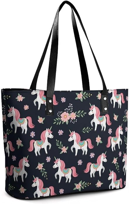Fashion Leather Tote Bag Travel Work Daily Essentials Handbag Unisex Handbag
