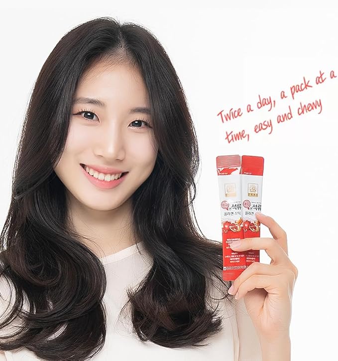 ZIOSTAND Korean Beauty Baekje Geumsan Women's Pomegranate Collagen Jelly Stick 5.1oz / 6 Count (1 Pack)