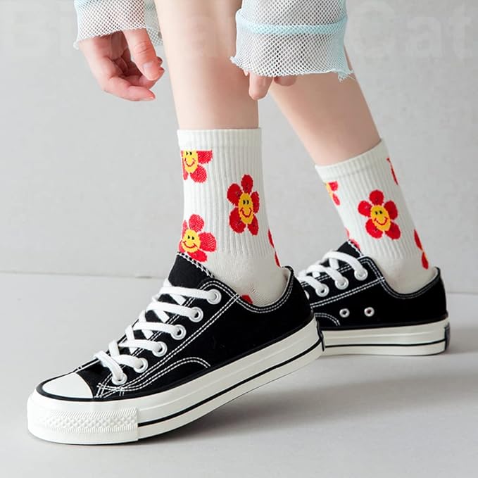 IIG 3-6 Pairs Womens Cute Animal Patterned Funny Novelty Cotton Crew Socks