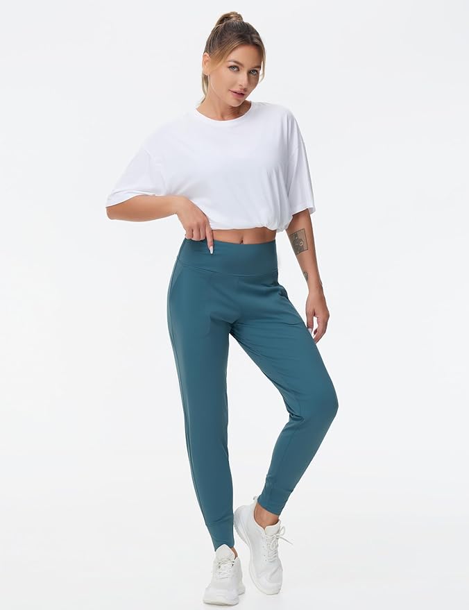 THE GYM PEOPLE Women's Joggers Pants Lightweight Athletic Leggings Tapered Lounge Pants for Workout, Yoga, Running