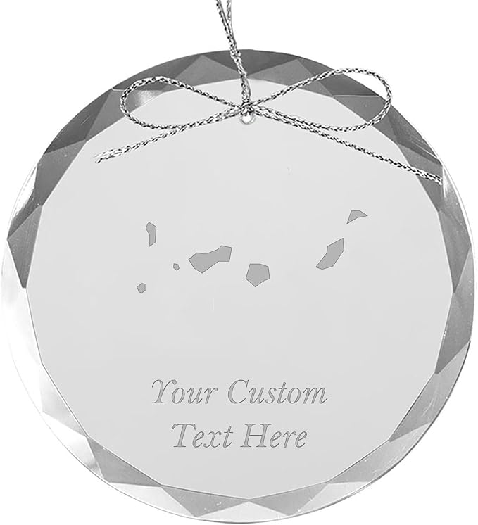 Canary Island Spain, Personalized Travel Christmas Ornament – Customized Engraved Glass Keepsake - Custom Family Trip & Vacation, 2024, 2025, 2026, 2027 & Name – Destination Xmas Holiday Ornament