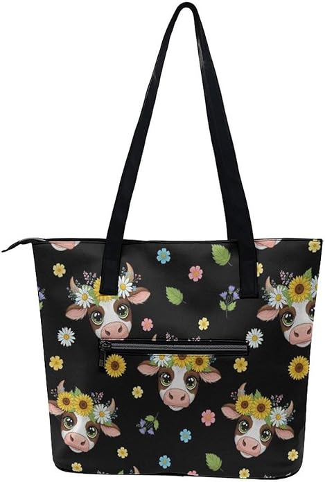 Fashion Leather Tote Bag Travel Work Daily Essentials Handbag Unisex Handbag