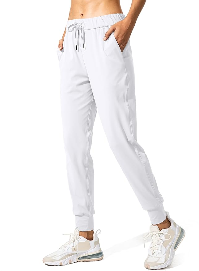 SANTINY Women's Joggers Pants Pockets Drawstring Running Sweatpants for Women Lounge Workout Jogging