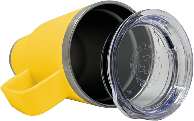 LaserGram 20oz Vacuum Insulated Travel Mug with Handle, CNA Certified Nurse Assistant, Personalized Engraving Included (Yellow)