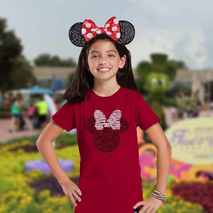 FANYITY Mouse Costume Ears,2 Pcs Mouse Ears Headbands for Girls & Women Party,Size Free (HEBD+BW)