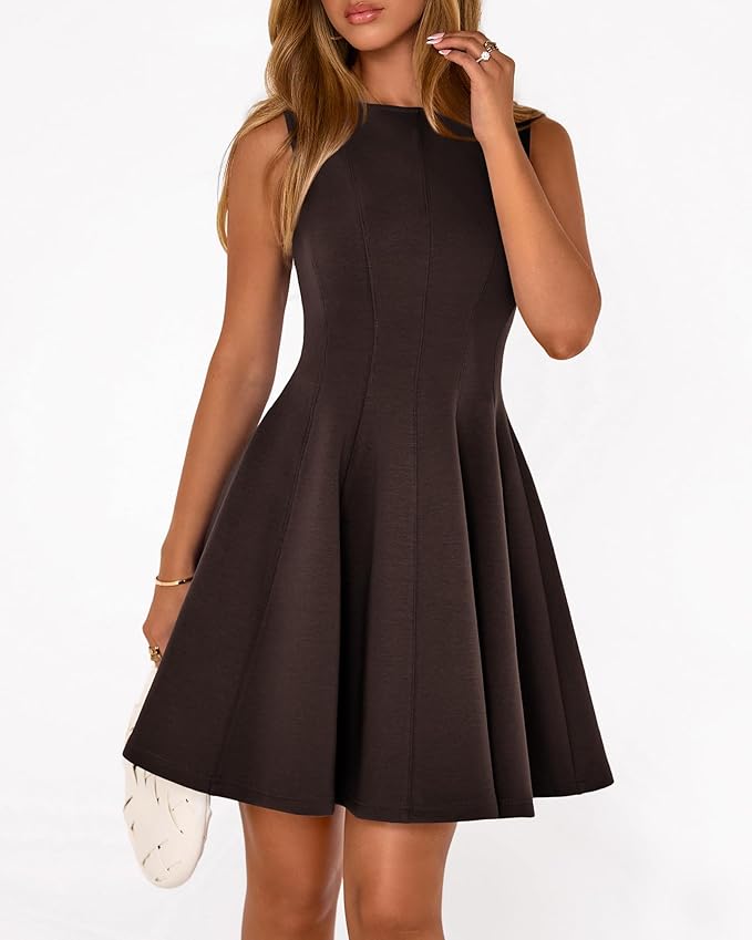 BTFBM Spring Dresses for Women 2026 Elegant Classy A Line Casual Graduation Business Work Party Cocktail Short Dress