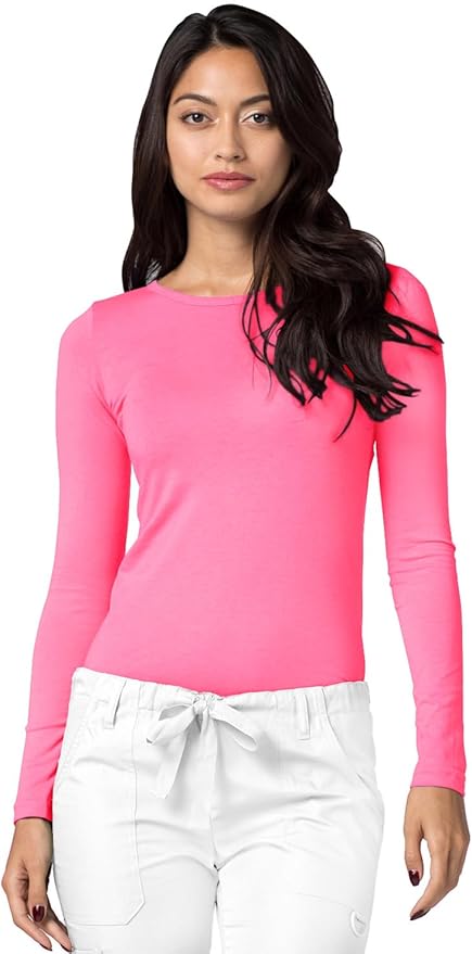 Adar Underscrubs for Women 3 Pack - Long Sleeve Underscrub Comfort Tee