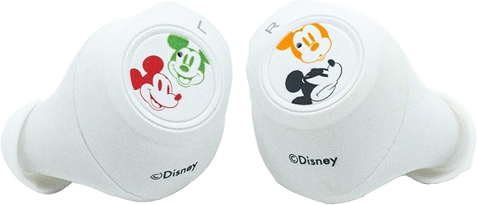 Disney Mickey Mouse Bluetooth Earbuds with Charging Case- Bluetooth Wireless Headset with Built-in Mic and 30 Hours of Playtime- Mickey Mouse Gifts for Women, Men and All Fans of Disney Gifts