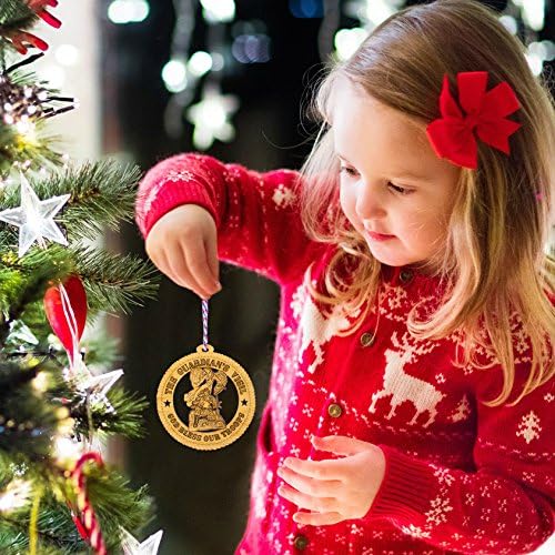 Jolette Designs Guardian Angel Soldier Christmas Tree Ornament, Comfort for Families with Sons and Daughters in The Army, Navy, Air Force, Marines. Wooden Decor Gifts. Made in USA. 3.25X3.25 Psalm 91