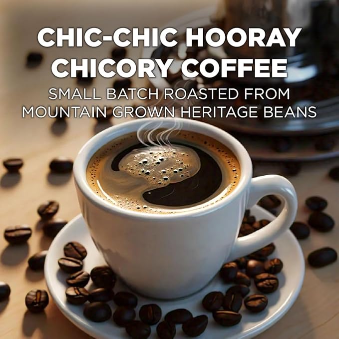Maud's Chicory Flavored Coffee Pods, 36 ct, Dark Roast Flavored Coffee in Recyclable Single Serve Pods – 100% Arabica Beans, Compatible with Keurig K Cups Maker
