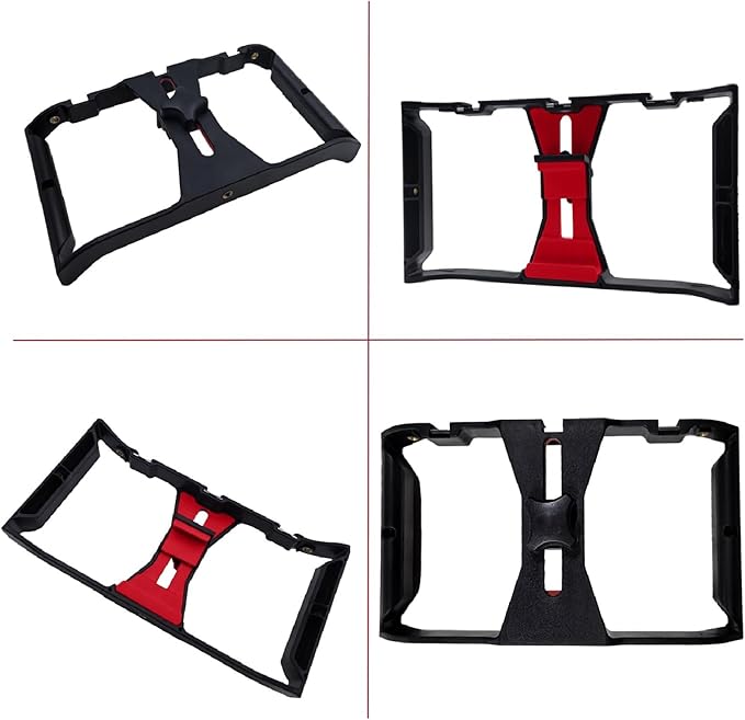 Vlogging Kit for iPhone Android Accessories, with Phone Mount, Tripod, LED Light, Microphone to One-Hand Operate Video Calling, Vlogging, YouTube, Instagram, Tiktok (ABS Black)