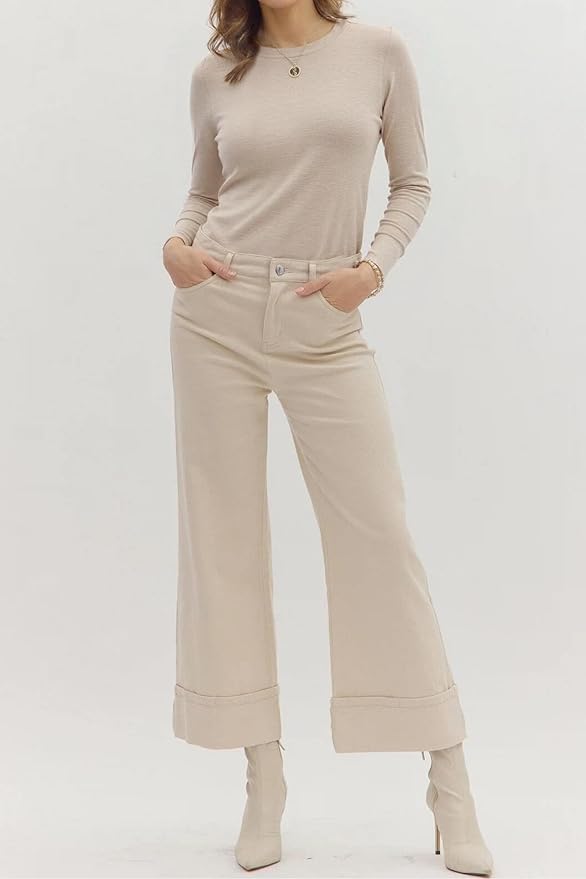 Newshows Women's Wool Blend Warm Long Sleeve Undershirt Stretchy Basic Business Casual Shirts Soft Layering Tops