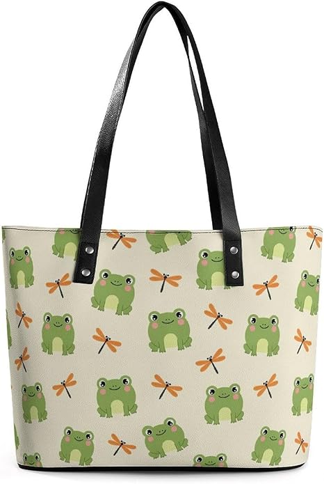 Fashion Leather Tote Bag Travel Work Daily Essentials Handbag Unisex Handbag