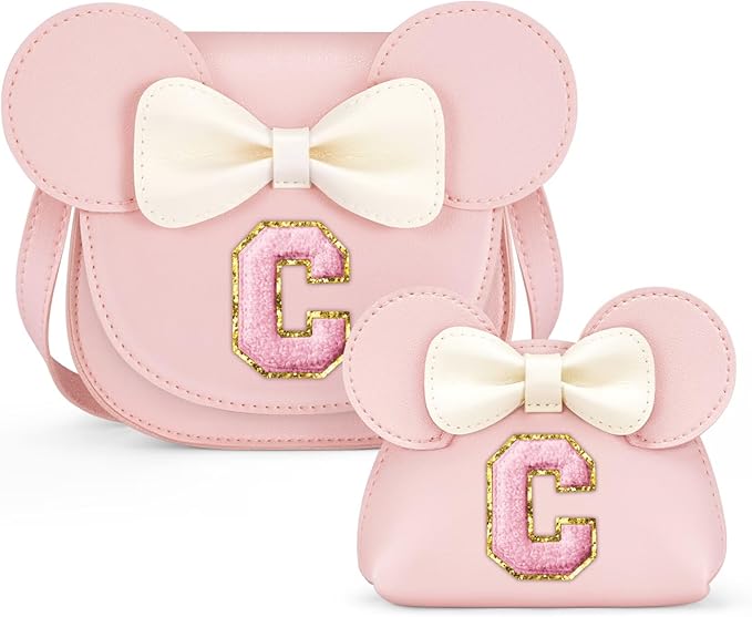QLOVEA Birthday Gifts for 3 4 5 6 7 8 Year Old Girl - Toddler Purse Gifts for Girls, Little Girl Purse Kids Wallet Crossbody Bag (C, Pink)