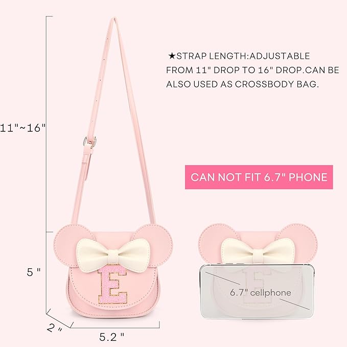 mibasies Toddler Purse Gifts for Girls: 3 Year Old Girl Gifts, Mouse Toys Purse Set