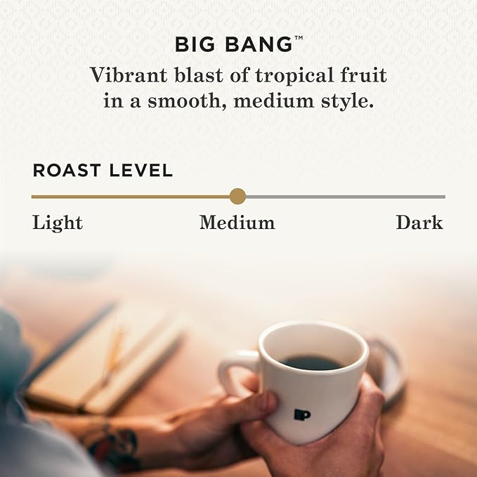 Peet's Coffee, Medium Roast Keurig K-Cup Pods - Big Bang 48 Count (1 Box of 48 Pods)