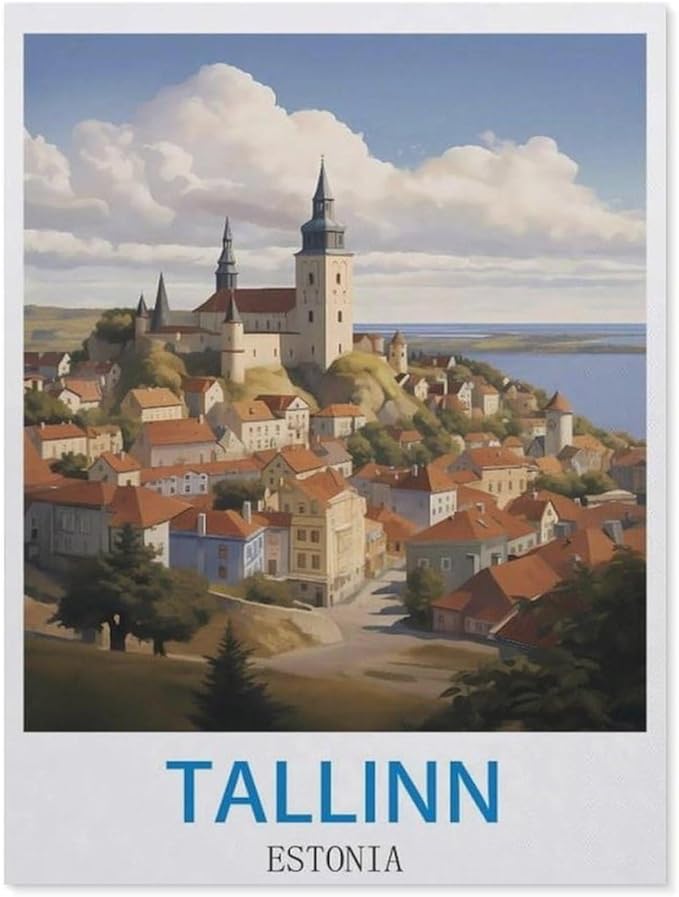 Paper Jigsaw 1000 Piece，Tallinn Estonia，Educational Toys for Adult Birthday Gift（38x26cm）-CL19