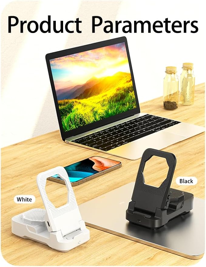 Mobile Phone Sensor Stand Bluetooth Speaker（White）
