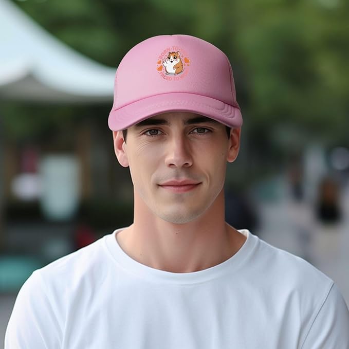Born to yap Forced to Work Hat Funny Trucker Hats for MenBaseball Hat Birthday Gifts