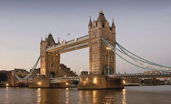 Puzzles for Adults 1000 Piece, Hard Large London Tower Bridge Landscape Large Puzzles Educational Game Puzzle for Adults Animal Wooden Puzzles Props Children's Gift Decompression Toy