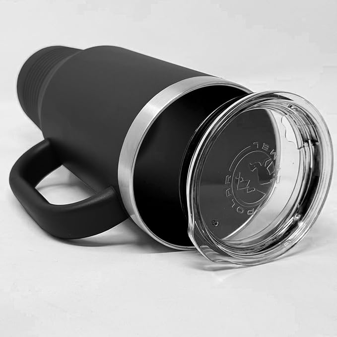 LaserGram 40oz Vacuum Insulated Travel Mug with Handle, CNA Certified Nurse Assistant, Personalized Engraving Included (Black)