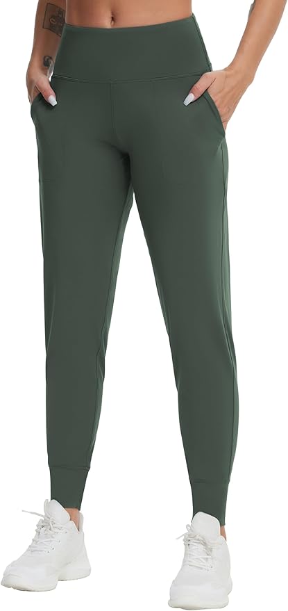 THE GYM PEOPLE Women's Joggers Pants Lightweight Athletic Leggings Tapered Lounge Pants for Workout, Yoga, Running
