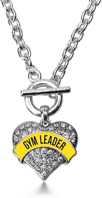 Inspired Silver - Silver Pave Heart Charm 18 Inch Necklace with Cubic Zirconia Jewelry