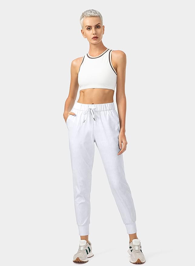 SANTINY Women's Joggers Pants Pockets Drawstring Running Sweatpants for Women Lounge Workout Jogging