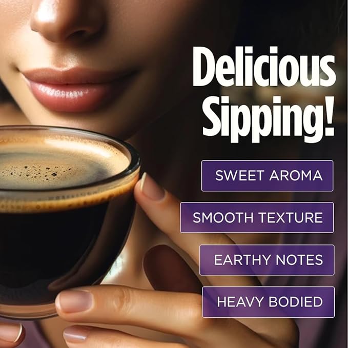 VitaCup Mushroom Coffee Grounds, with Lions Mane, Chaga, B Vitamins, D3, Boost Focus, Immunity, Memory & Clarity, Medium Dark Roast, Bold & Smooth 100% Arabica Specialty, 6 bags, 10oz each
