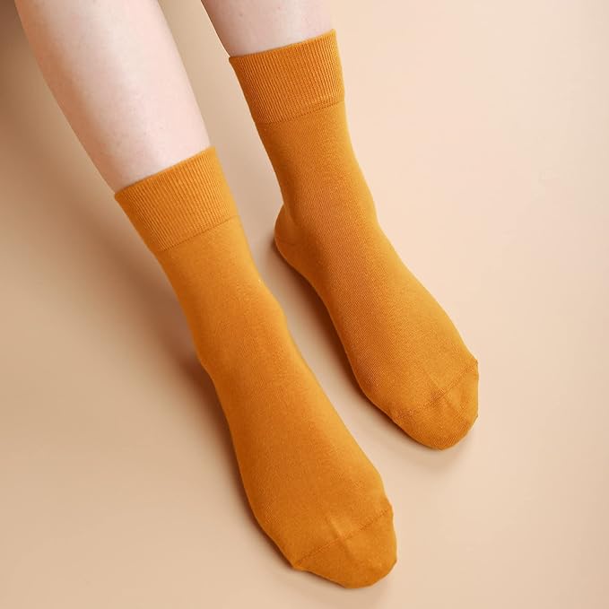 FGZ Women Thin Cotton Socks Soft Cozy Socks Cute Ankle Crew Socks 5 Pairs