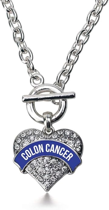Inspired Silver - Silver Pave Heart Charm 18 Inch Necklace with Cubic Zirconia Jewelry
