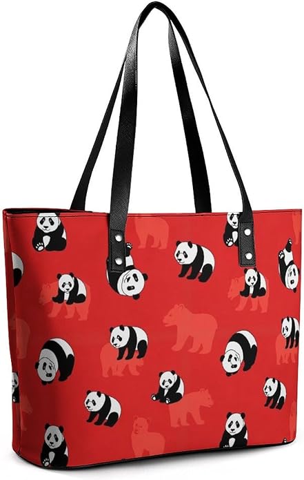 Fashion Leather Tote Bag Travel Work Daily Essentials Handbag Unisex Handbag