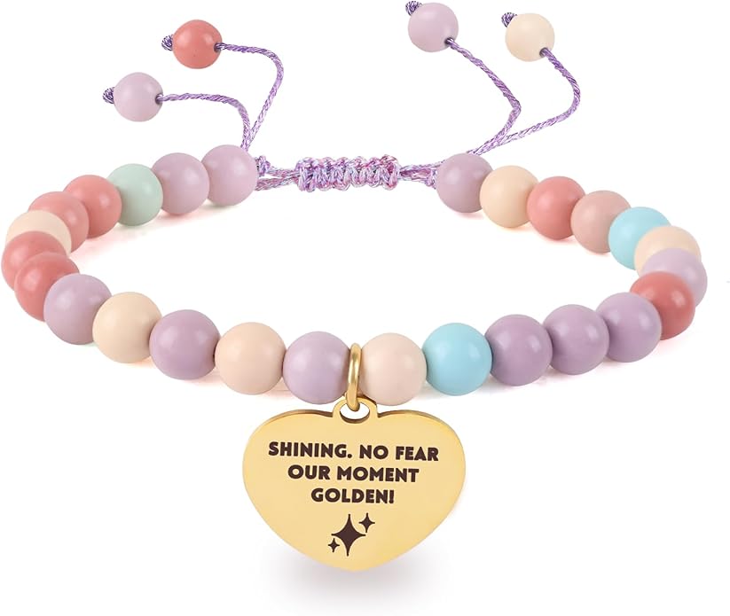 JIANZHEN KPop Bracelet Merch Natural Stone Kpop Bracelets Stuff Christmas Birthday K pop Jewelry Gifts Cosplay Outfits for Girlfriend Daughter Best Friend Sister Fans