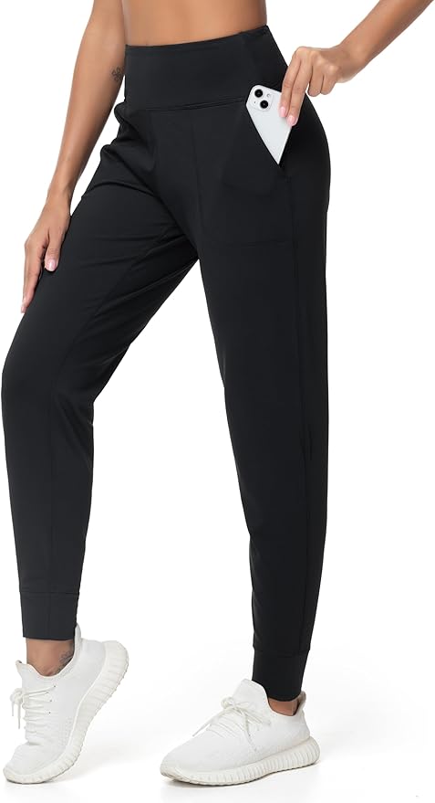THE GYM PEOPLE Women's Joggers Pants Lightweight Athletic Leggings Tapered Lounge Pants for Workout, Yoga, Running