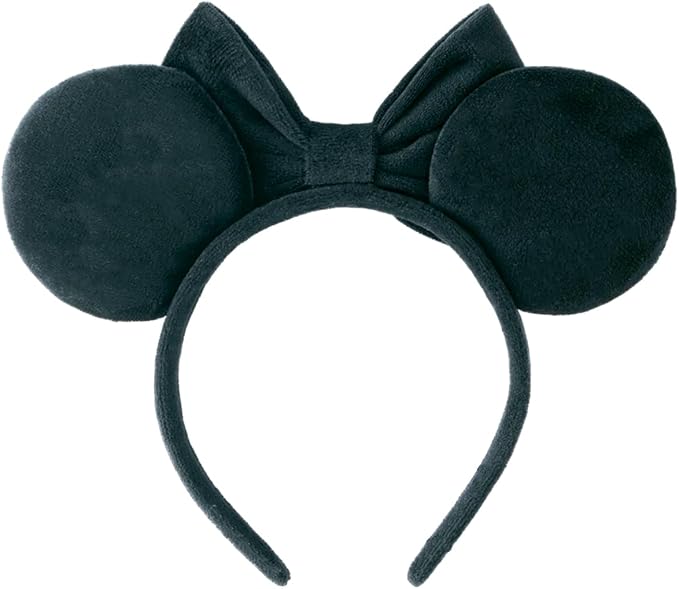 KARETT Sequins Mouse Ears Headband With Glitter Bow Princess Party Decorations For Girls Women